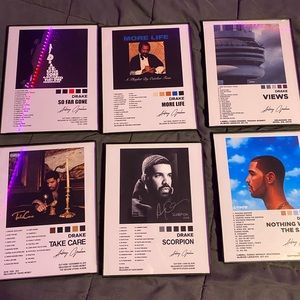 Drake Album cover Posters with frame.